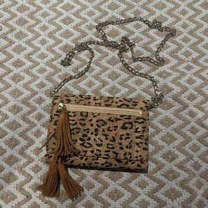 Elaine Turner Leopard Crossbody